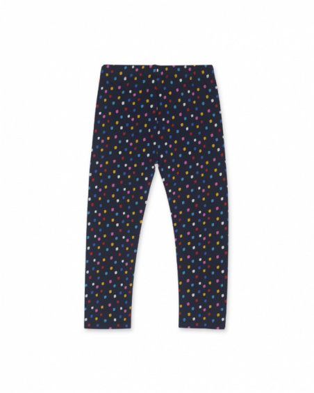 Legging bleu en maille pour fille collection Road to Adventure Legging bleu en maille pour fille collection Road to Adventure