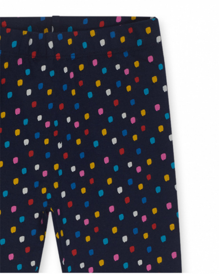 Legging bleu en maille pour fille collection Road to Adventure Legging bleu en maille pour fille collection Road to Adventure
