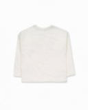 T-shirt blanc en maille fille Road to Adventure T-shirt blanc en maille fille Road to Adventure