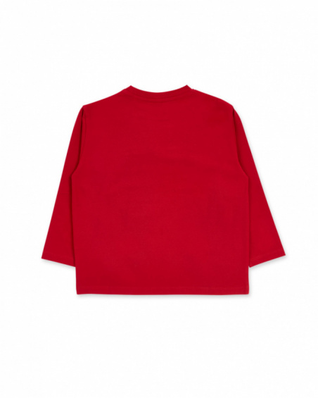 T-shirt en maille rouge fille Road to Adventure T-shirt en maille rouge fille Road to Adventure