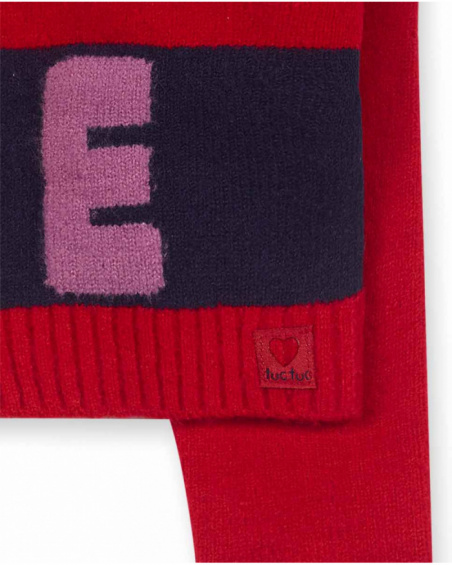 Veste en tricot rouge pour filles Road to Adventure Veste en tricot rouge pour filles Road to Adventure