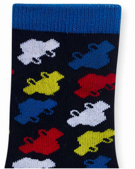 Lot de 2 chaussettes bleues garçon Road to Adventure Lot de 2 chaussettes bleues garçon Road to Adventure