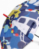 Parapluie imprimé bleu Road to Adventure pour garçon Parapluie imprimé bleu Road to Adventure pour garçon