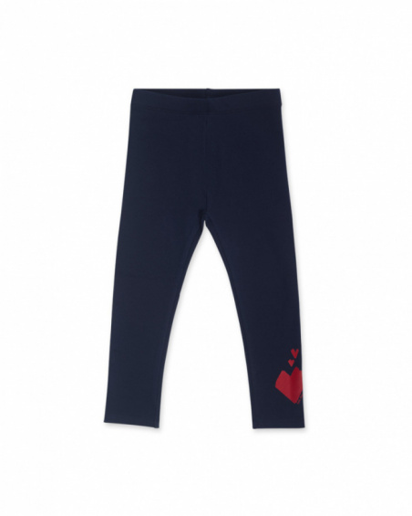 Legging fille bleu peluche Road to Adventure Legging fille bleu peluche Road to Adventure