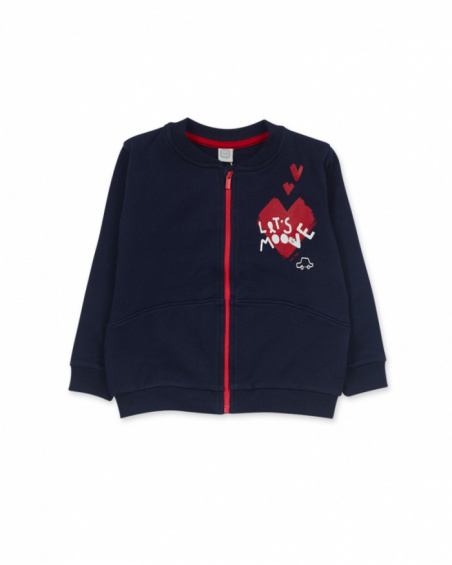 Veste polaire fille Road to Adventure bleue Veste polaire fille Road to Adventure bleue