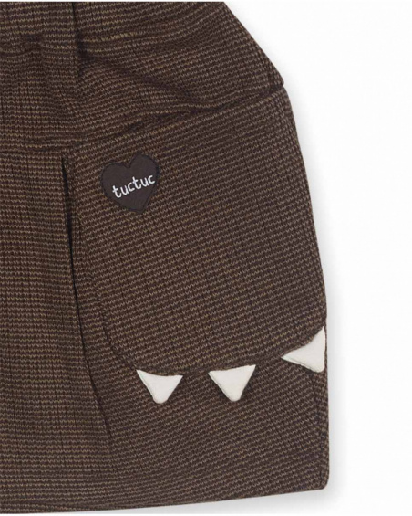 Jupe en maille marron pour fille My Troop Jupe en maille marron pour fille My Troop