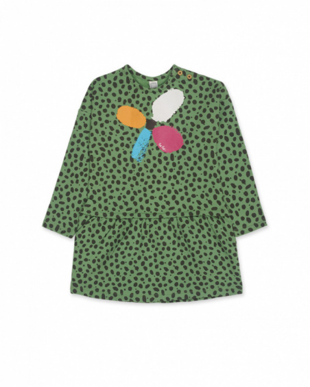 Robe en peluche verte pour fille My Troop Robe en peluche verte pour fille My Troop