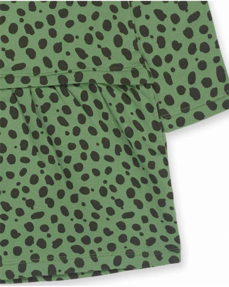Robe en peluche verte pour fille My Troop Robe en peluche verte pour fille My Troop