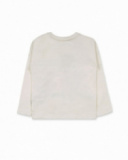 T-shirt blanc en maille pour fille My Troop T-shirt blanc en maille pour fille My Troop