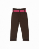 Pantalon en maille marron pour fille My Troop Pantalon en maille marron pour fille My Troop