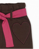 Pantalon en maille marron pour fille My Troop Pantalon en maille marron pour fille My Troop