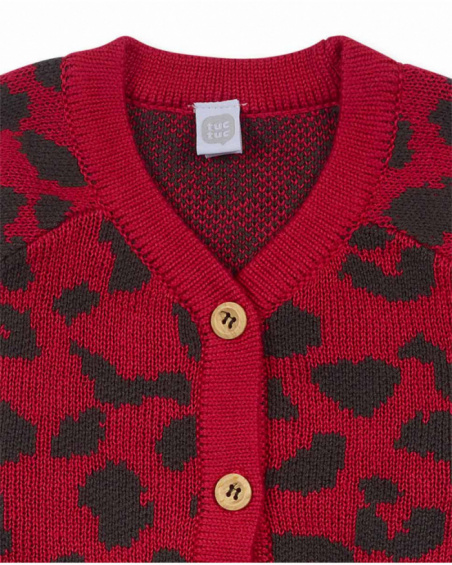 Veste en maille rose pour fille My Troop Veste en maille rose pour fille My Troop