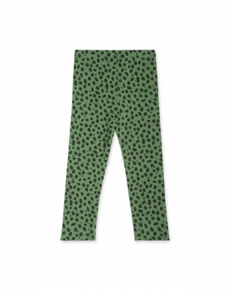 Legging fille vert peluche My Troop