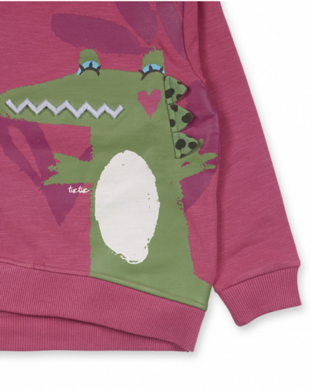 Sweat peluche rose fille My Troop Sweat peluche rose fille My Troop