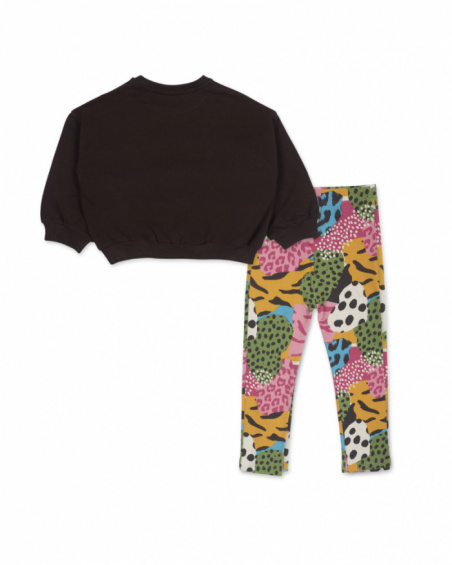 Ensemble peluche fille marron My Troop