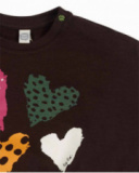 Sweat molleton marron fille My Troop Sweat molleton marron fille My Troop