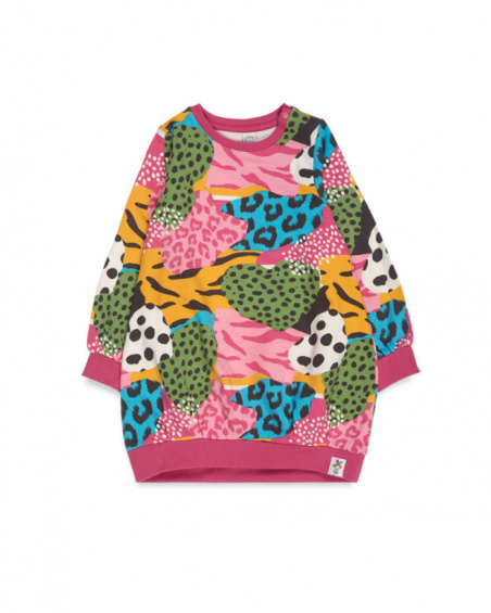 Robe en peluche rose pour fille My Troop Robe en peluche rose pour fille My Troop