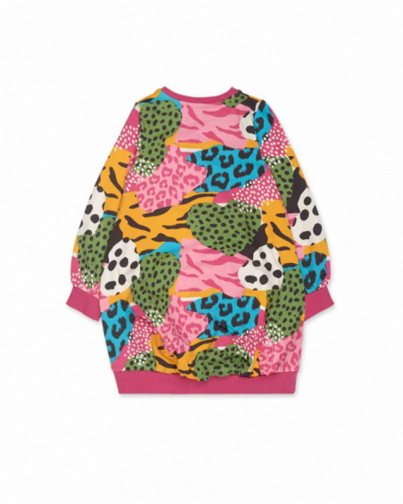 Robe en peluche rose pour fille My Troop Robe en peluche rose pour fille My Troop