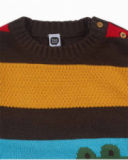 Pull en maille marron pour garçon My Troop Pull en maille marron pour garçon My Troop