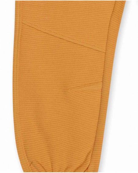 Pantalon maille fantaisie jaune garçon My Troop Pantalon maille fantaisie jaune garçon My Troop