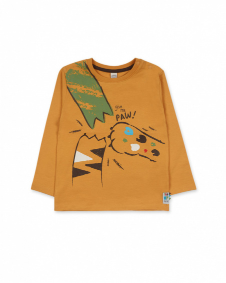 T-shirt jaune en maille pour garçon My Troop T-shirt jaune en maille pour garçon My Troop