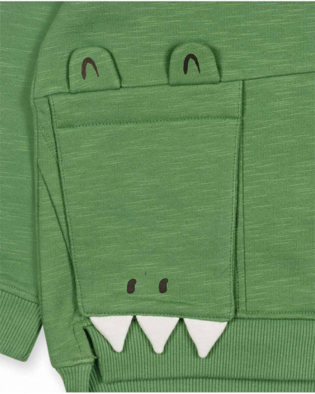 Sweat molleton vert garçon My Troop Sweat molleton vert garçon My Troop