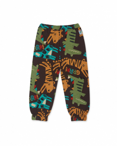 Pantalon peluche marron garçon My Troop Pantalon peluche marron garçon My Troop