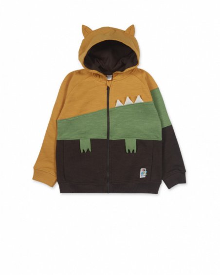 Veste polaire marron garçon My Troop