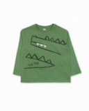 T-shirt vert en maille pour garçon My Troop T-shirt vert en maille pour garçon My Troop