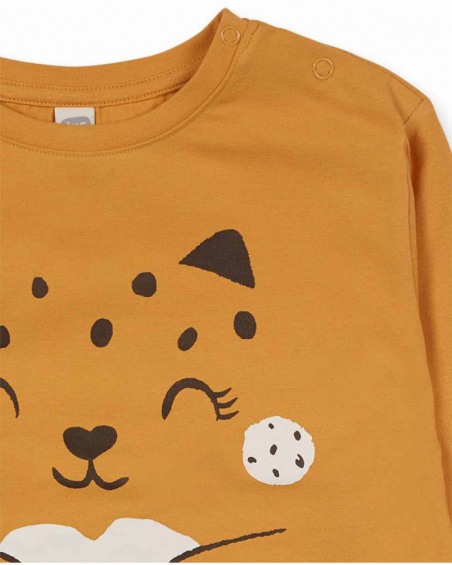 T-shirt jaune en maille pour fille My Troop T-shirt jaune en maille pour fille My Troop