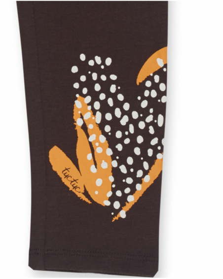 Legging en maille marron fille My Troop Legging en maille marron fille My Troop