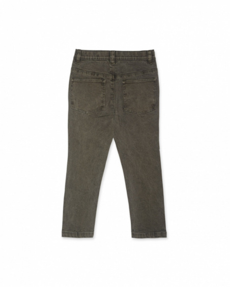 Pantalon sergé marron garçon My Troop Pantalon sergé marron garçon My Troop