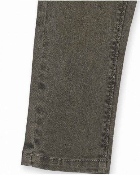 Pantalon sergé marron garçon My Troop Pantalon sergé marron garçon My Troop