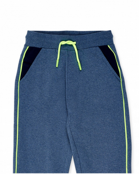 Pantalon peluche bleu pour garçon Ocean Mistery Pantalon peluche bleu pour garçon Ocean Mistery