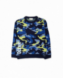 Pull bleu en maille pour garçon Ocean Mistery Pull bleu en maille pour garçon Ocean Mistery