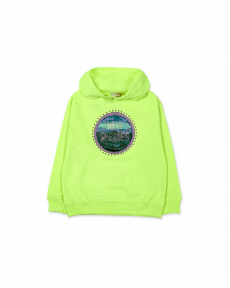 Sweat peluche jaune garçon Ocean Mistery Sweat peluche jaune garçon Ocean Mistery
