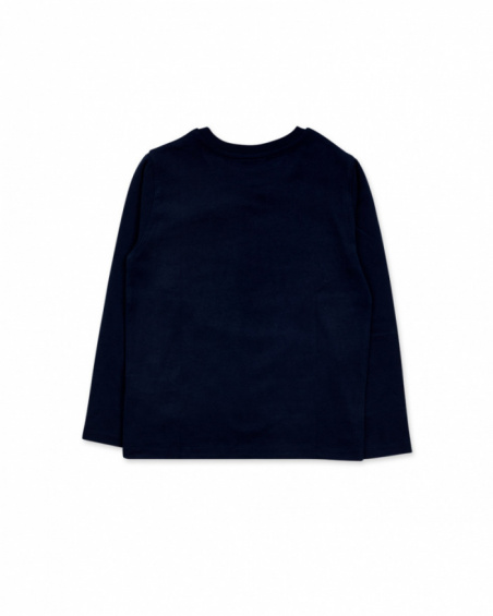 T-shirt jersey bleu vif pour garçon Ocean Mistery