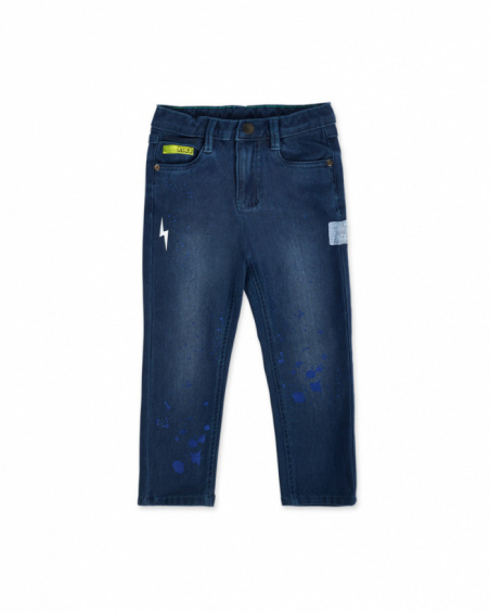 Pantalon en maille bleu pour garçon Ocean Mistery Pantalon en maille bleu pour garçon Ocean Mistery