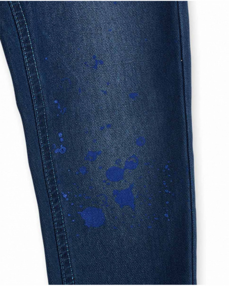 Pantalon en maille bleu pour garçon Ocean Mistery Pantalon en maille bleu pour garçon Ocean Mistery