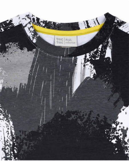 T-shirt gris en maille pour garçon The New Artists T-shirt gris en maille pour garçon The New Artists