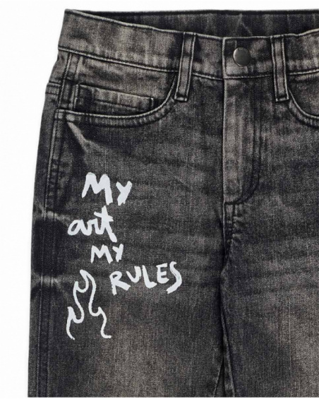 Pantalon en jean gris pour garçon The New Artists Pantalon en jean gris pour garçon The New Artists