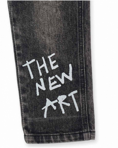 Pantalon en jean gris pour garçon The New Artists