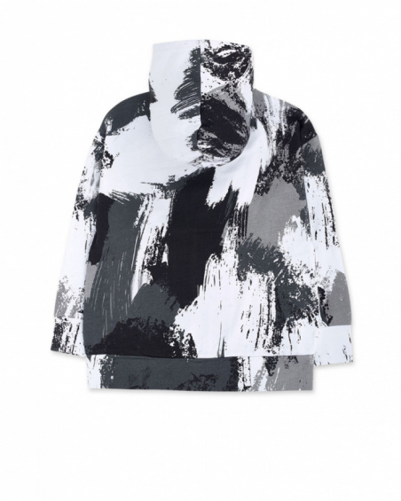 Veste polaire blanc gris noir pour garçon The New Artists