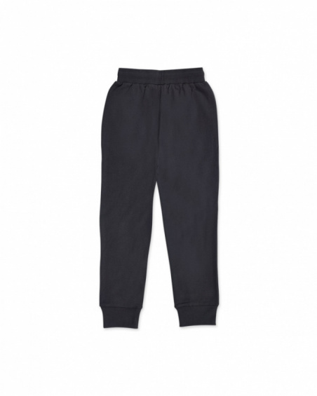 Pantalon molleton gris foncé pour garçon The New Artists