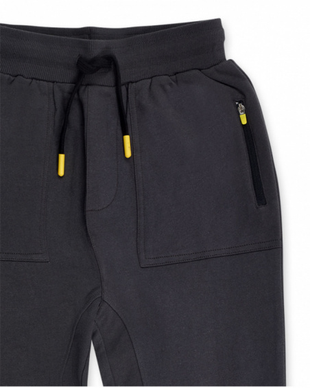 Pantalon molleton gris foncé pour garçon The New Artists