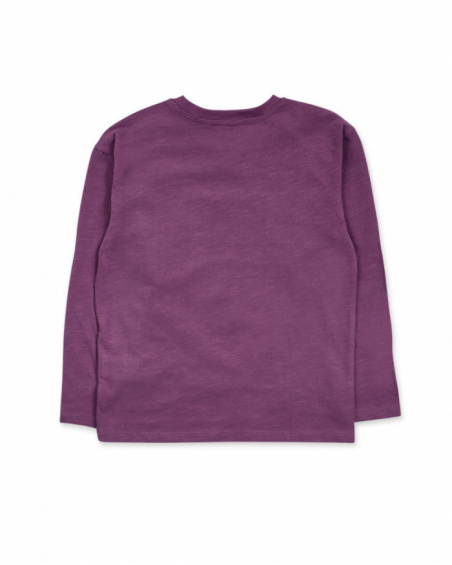 T-shirt en maille lilas pour garçon The New Artists T-shirt en maille lilas pour garçon The New Artists
