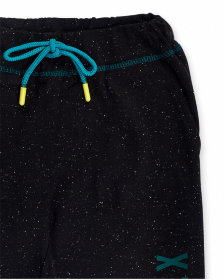 Pantalon noir en molleton garçon New Era Pantalon noir en molleton garçon New Era
