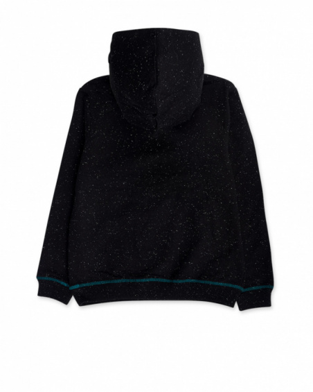 Sweat noir en molleton pour garçon New Era Sweat noir en molleton pour garçon New Era