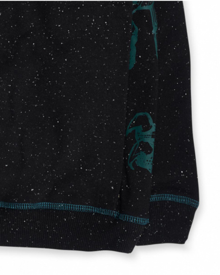 Sweat noir en molleton pour garçon New Era Sweat noir en molleton pour garçon New Era