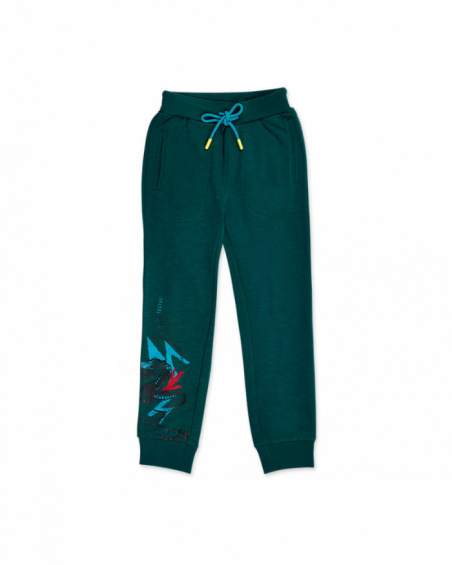 Pantalon molleton vert pour garçon New Era Pantalon molleton vert pour garçon New Era